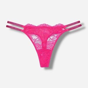Victoria's Secret Hot Pink Lace Panty